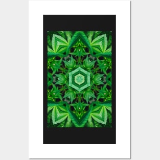 Kaleidoscope Marijuana Mandala Posters and Art